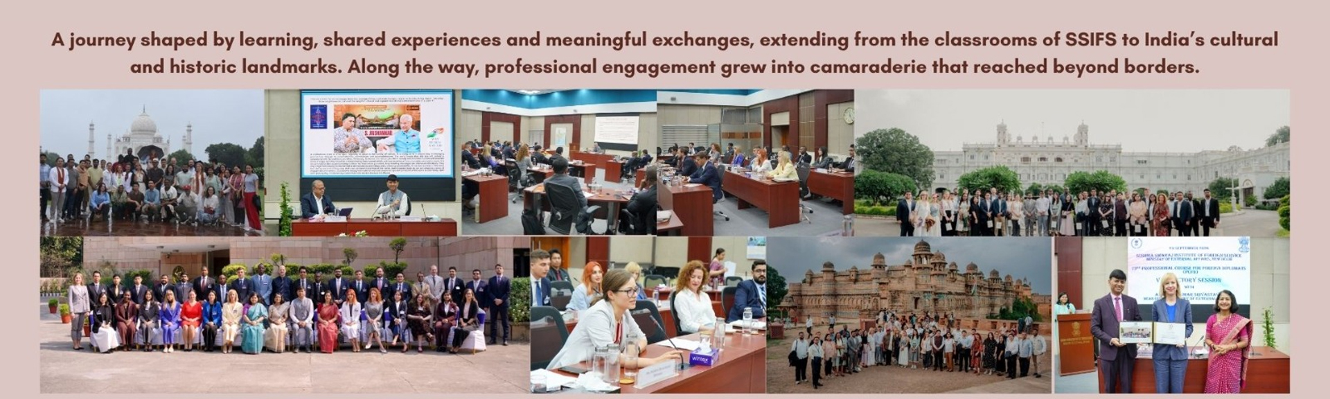 A journey shaped by learning, shared experiences and meaningful exchanges, extending from the classrooms of SSIFS to India's cultural and historic landmarks. Along the way, professional engagement grew into camaraderie that reached beyond borders.